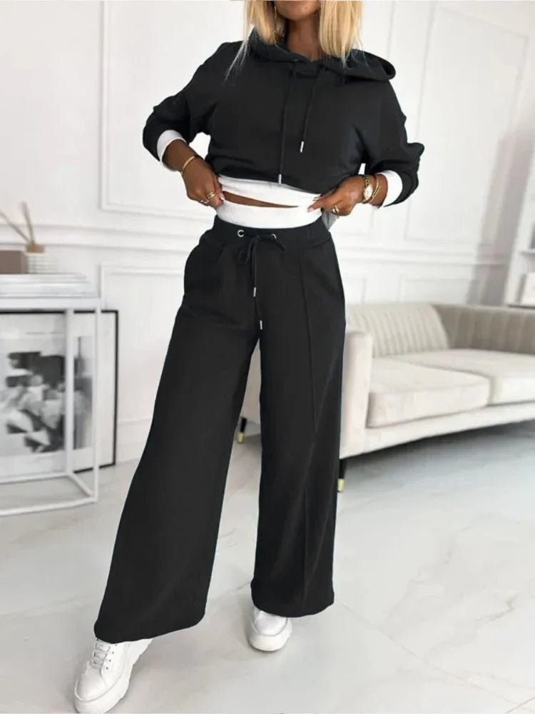 Stylish Two-Piece Jogging Lounge Set for Women