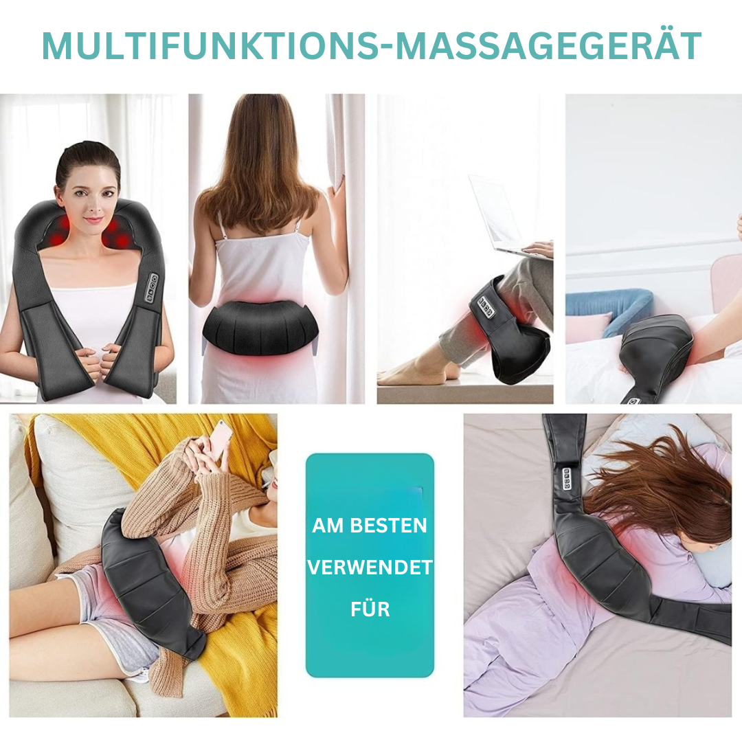 Shiatsu Massage Pillow with Infrared Heat – FlowRelief