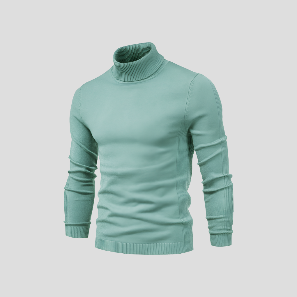 Men’s Casual Turtleneck Sweater – All-Season Wear
