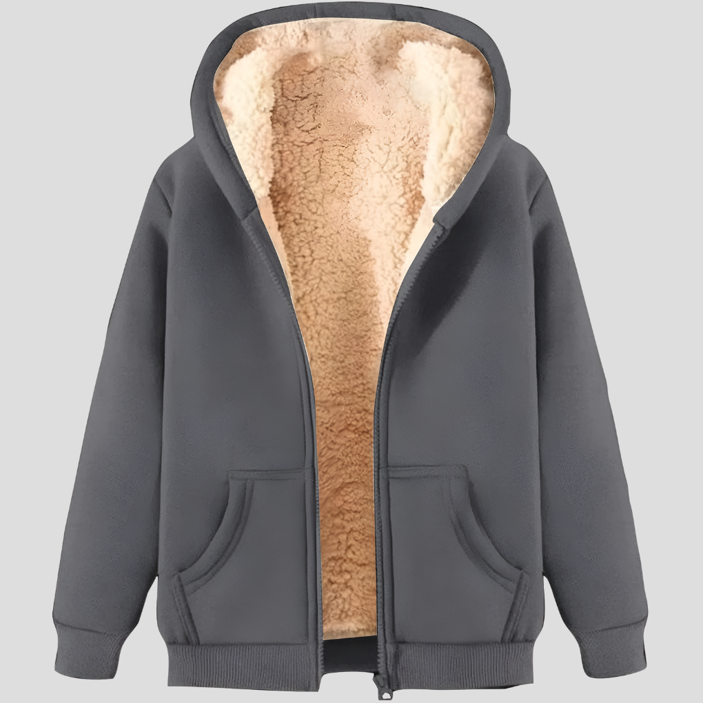 Men’s Fleece-Lined Winter Hoodie Jacket