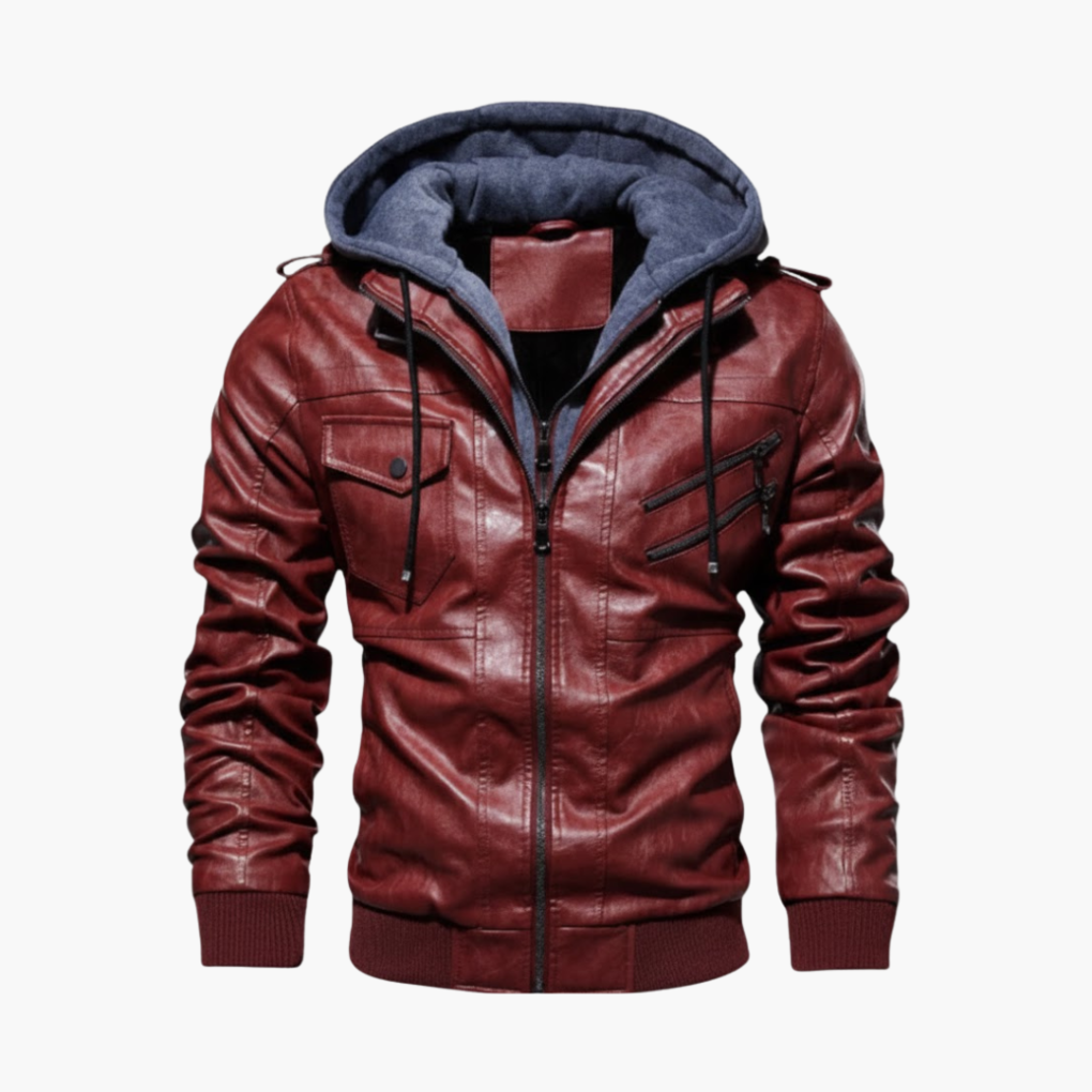 Men’s Hooded Jacket with Multiple Pockets