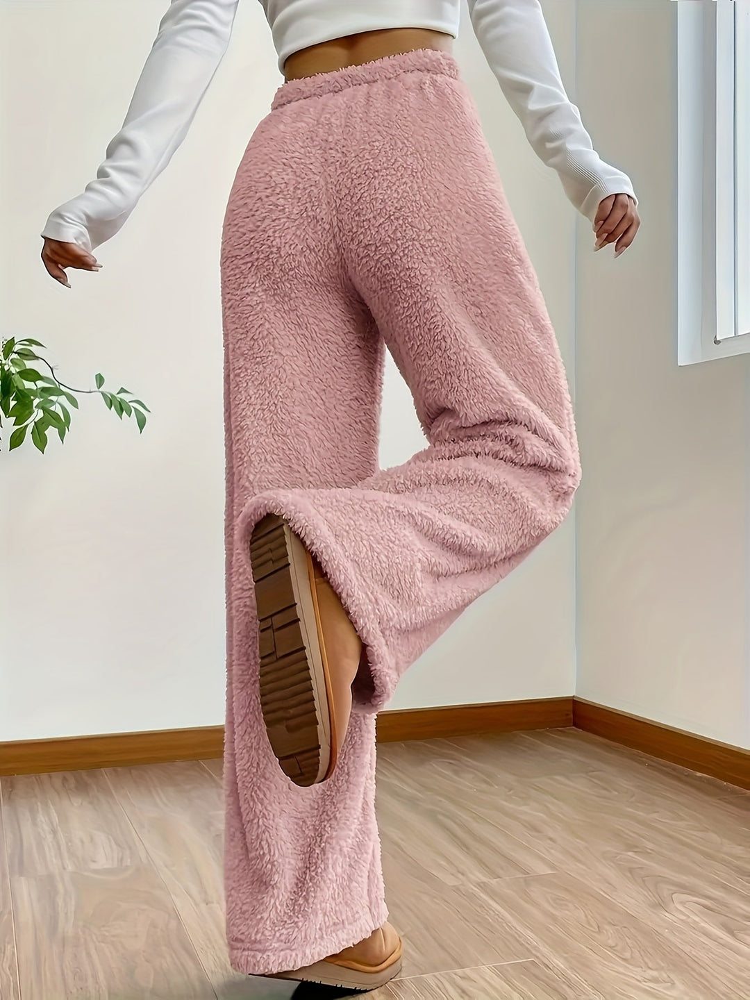 Women's Soft Teddy Sherpa Lounge Pants – Noémie