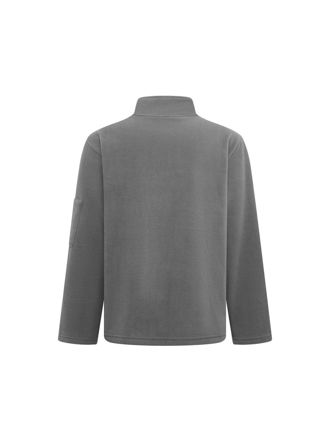 Men's Fleece Jacket with Stand-Up Collar, Windproof and with Stretch Fit