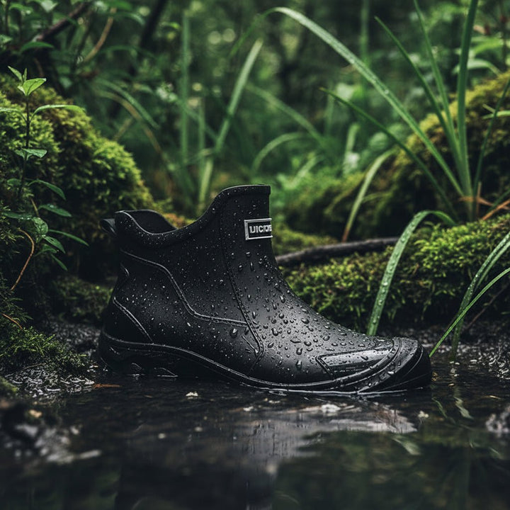 Women's Waterproof Rubber Wellies with Non-Slip Sole