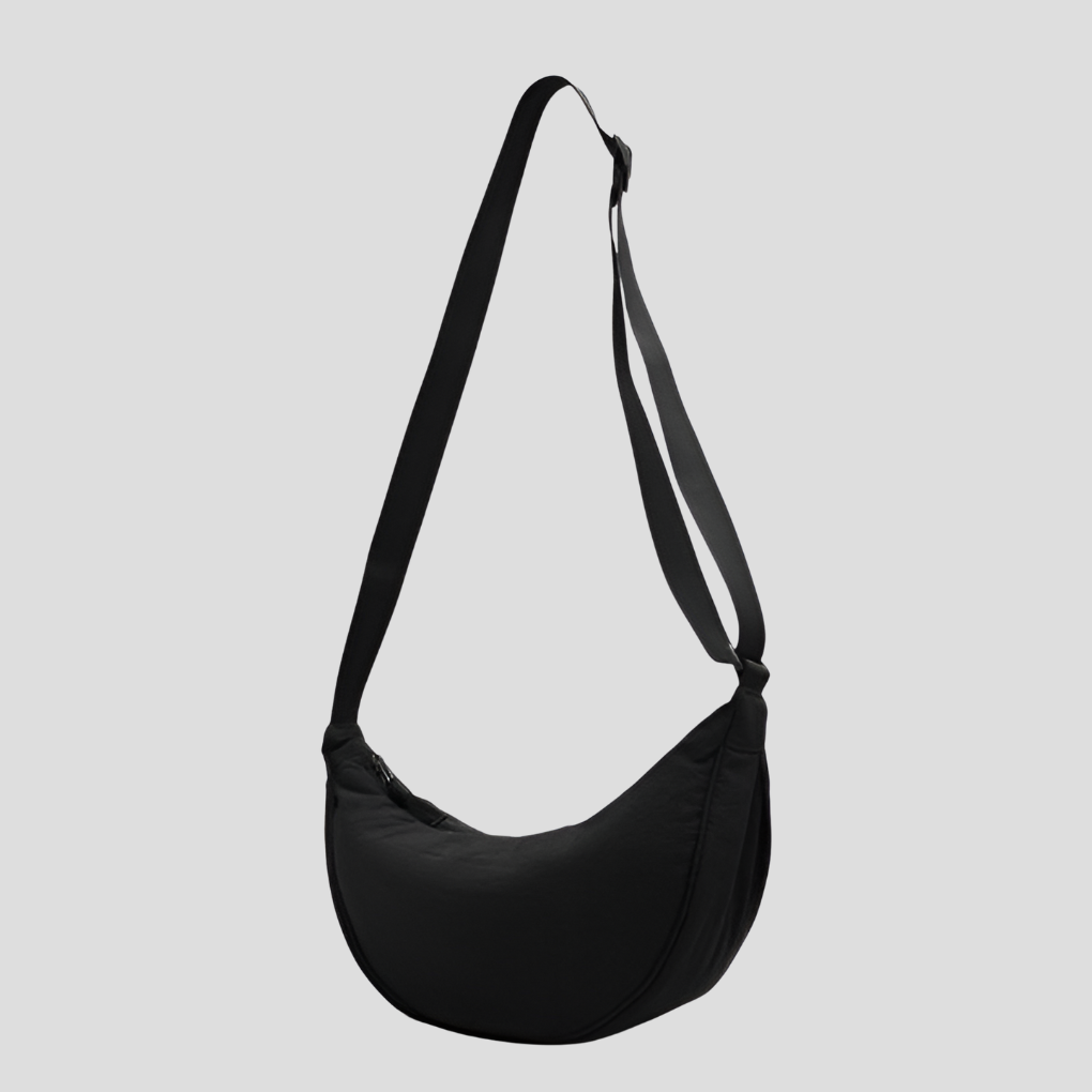 Spacious Nylon Shoulder Bag for Women