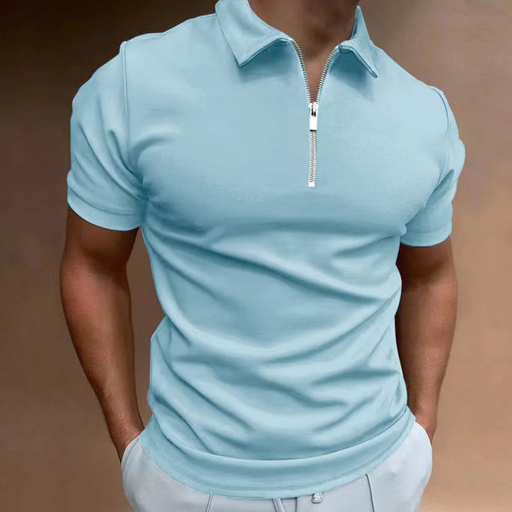 Polo with Zip Collar - Modern Sophistication Meets Everyday Comfort