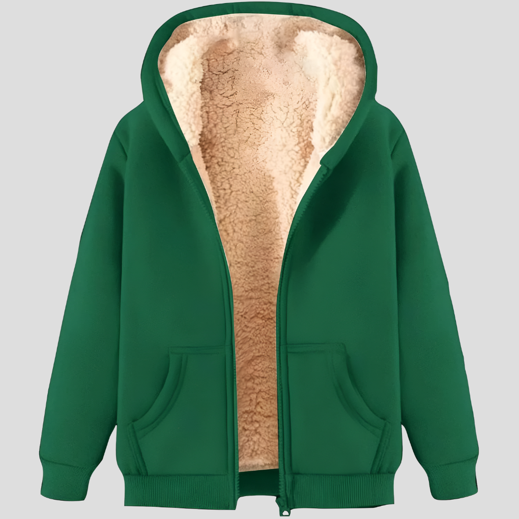 Men’s Fleece-Lined Winter Hoodie Jacket