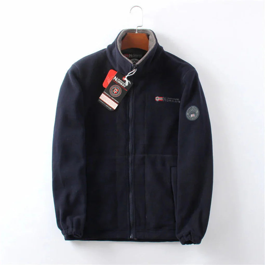 Wind Resistant Men's Fleece Jacket - Practical and Stylish