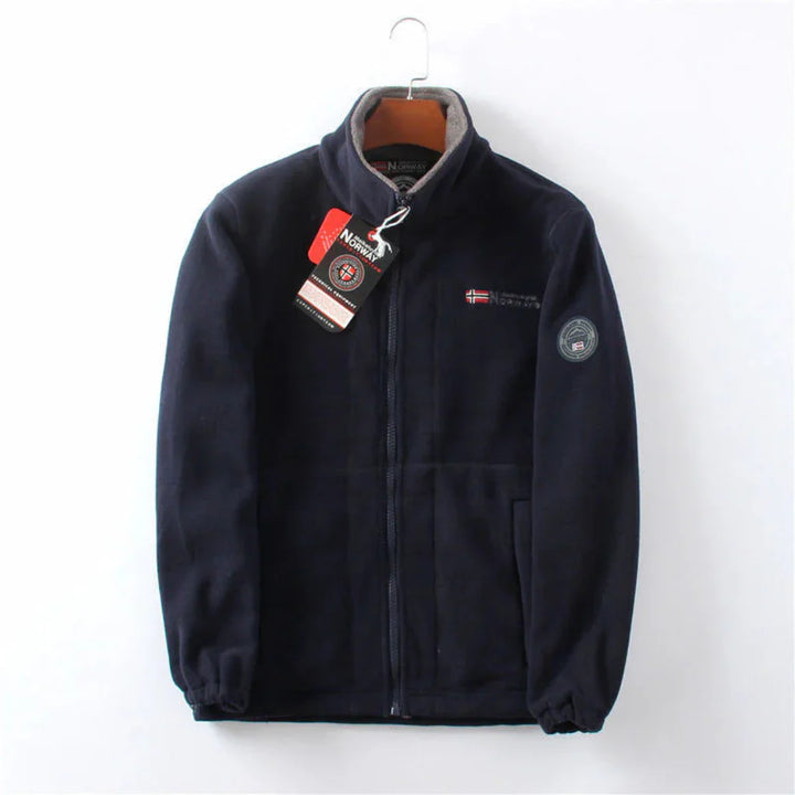 Wind Resistant Men's Fleece Jacket - Practical and Stylish