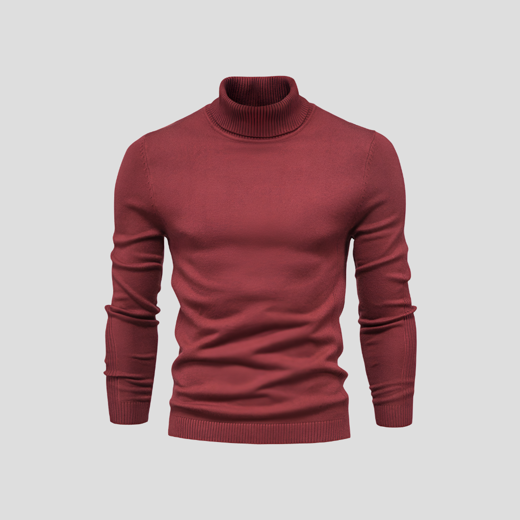 Men’s Casual Turtleneck Sweater – All-Season Wear