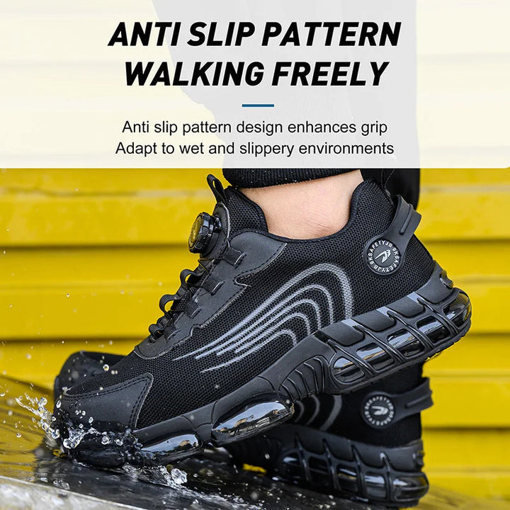 Men's Lace-Up Safety Work Shoes