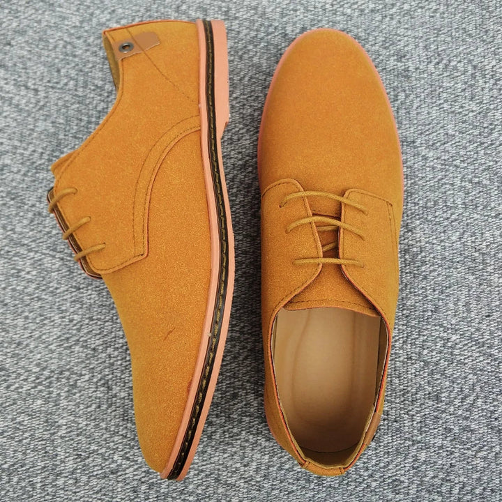 Classic Step Suede Leather Oxford Shoes