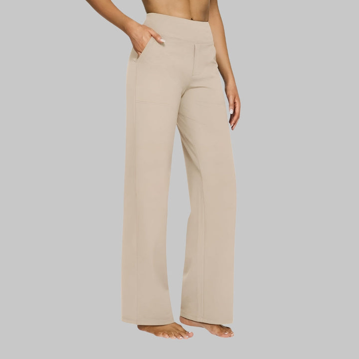 Women's High-Waisted Stretch Pants – Comfortable Pull-On Pants