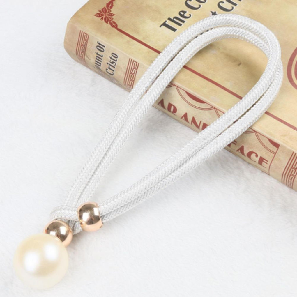 Lustrous Elegant 2-Piece Set Pearl Curtain Tie Back