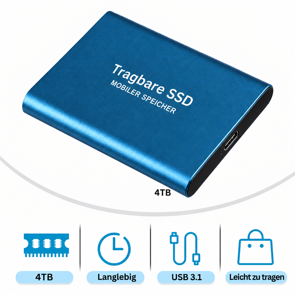 Rugged 30 TB external SSD – ultra-fast, reliable storage