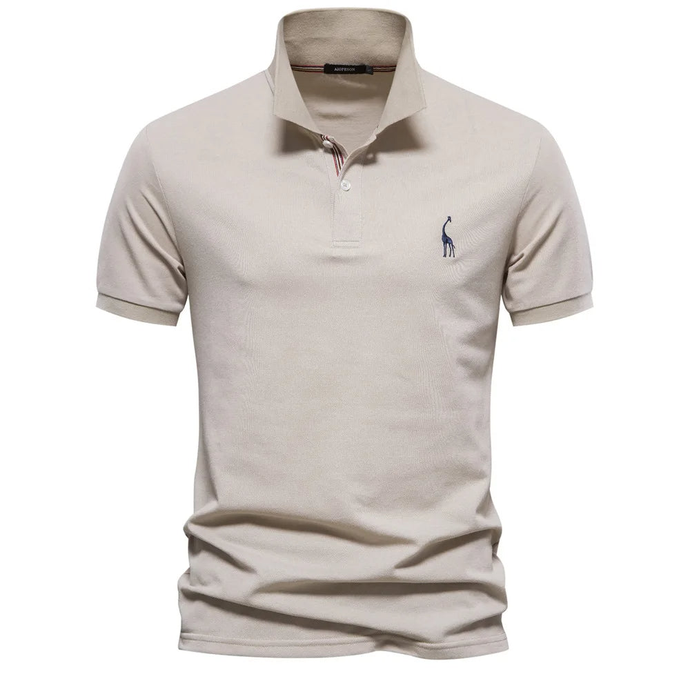 Men's Embroidered Classic Polo – Refined Detailing