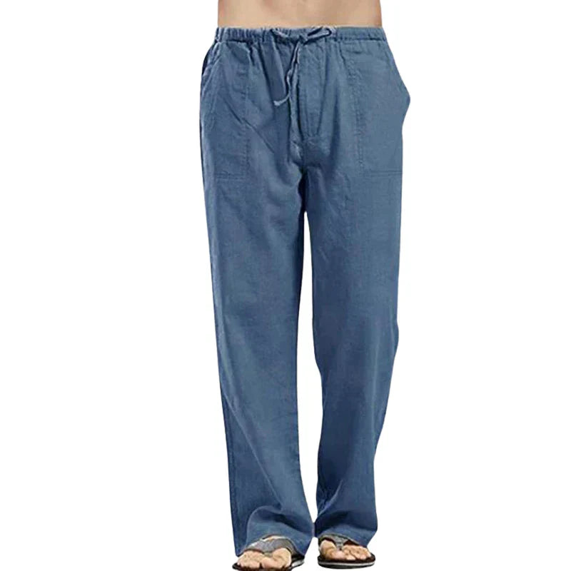 Men's Breathable Linen Pants – Oversized Fit