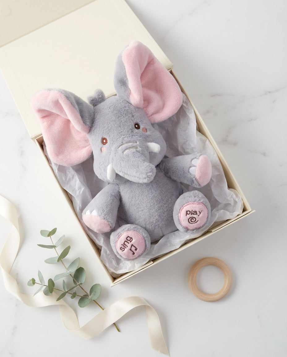 PeekaBuddy – The Giggling, Interactive Peekaboo Plush Elephant