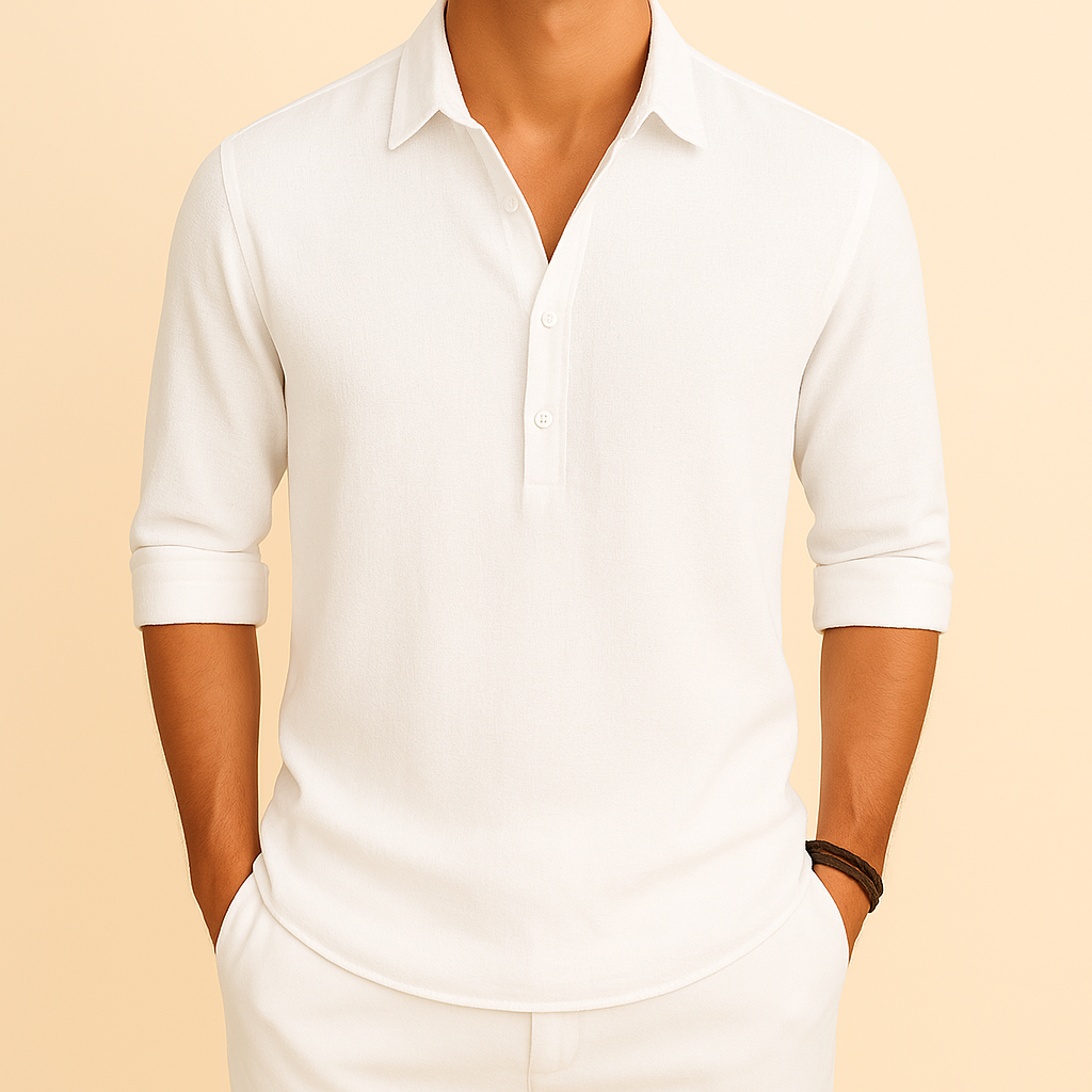 Men’s Loose Long Sleeve Casual Shirt