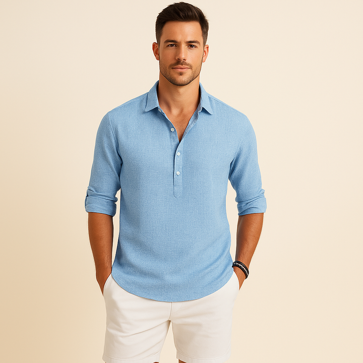 Men’s Loose Long Sleeve Casual Shirt