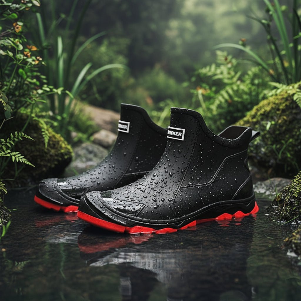 Women's Waterproof Rubber Wellies with Non-Slip Sole