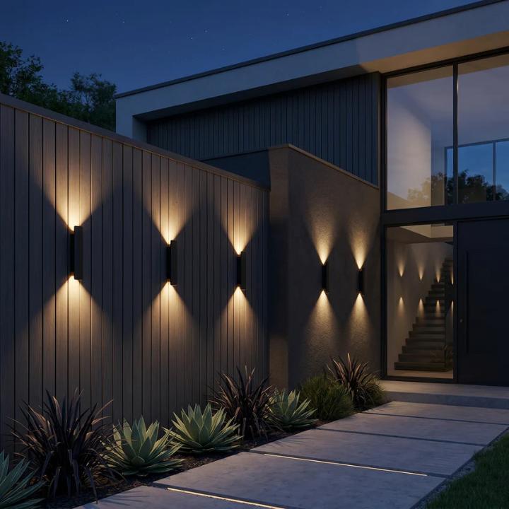 Outdoor LED Wall Light with Up and Down Lighting – Weatherproof, IP65 Rating