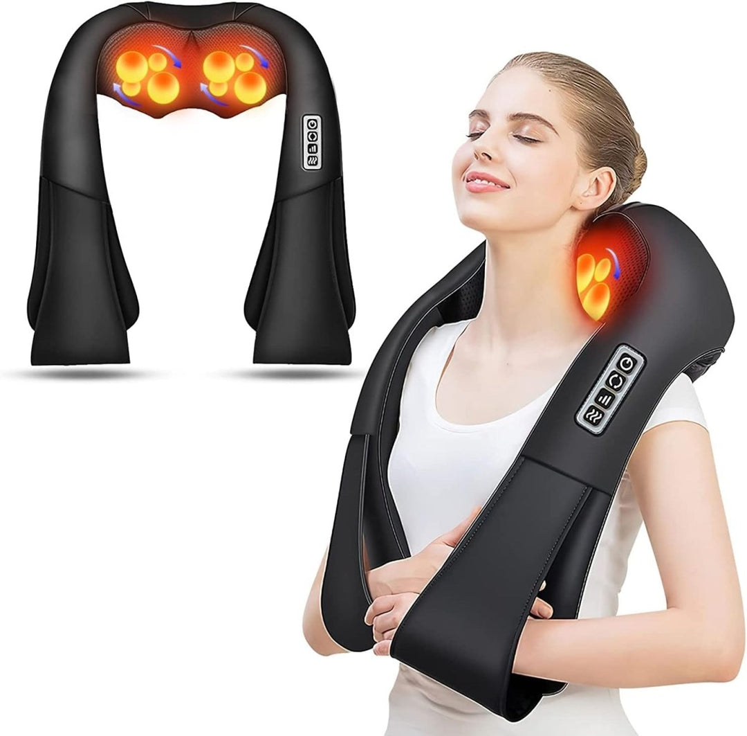 Shiatsu Massage Pillow with Infrared Heat – FlowRelief