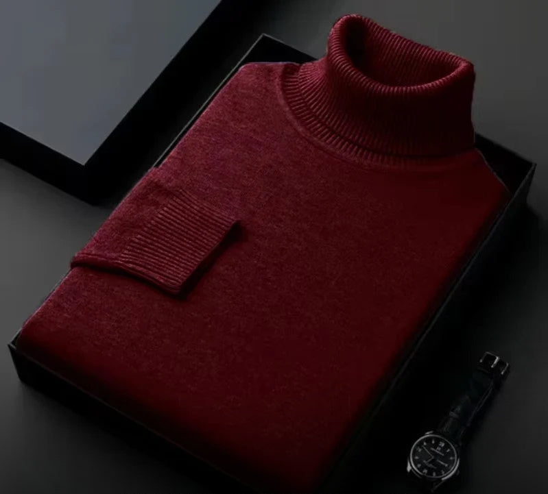 Men's Cashmere Roll Neck Sweater – Silvano