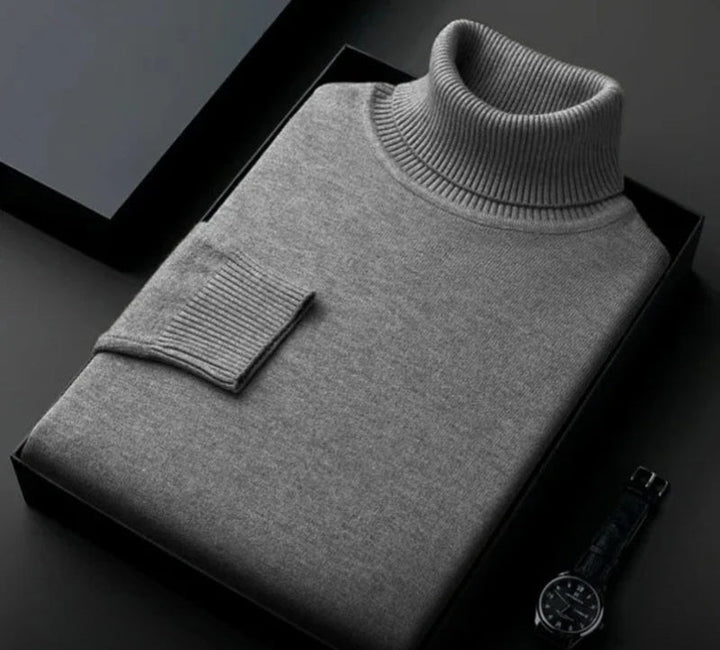 Men's Cashmere Roll Neck Sweater – Silvano
