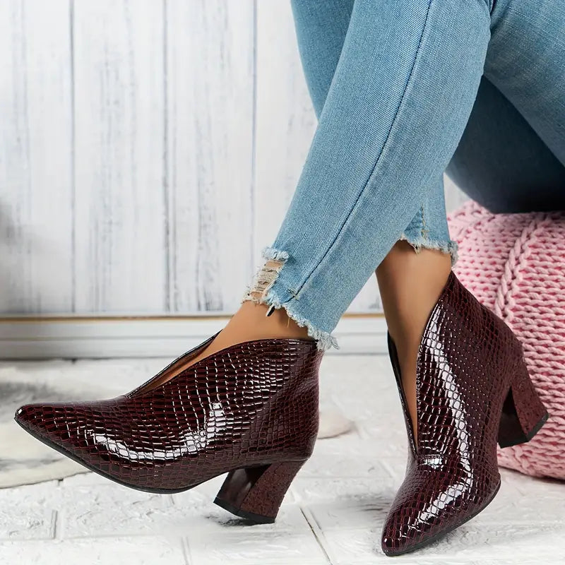 Women's Pointed-Toe Stiletto Ankle Boots