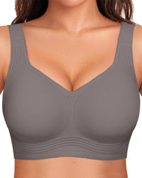 Comfortable Wire-Free Full-Coverage Jelly Bra with Smoothing Fit