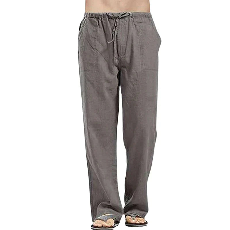 Men's Breathable Linen Pants – Oversized Fit