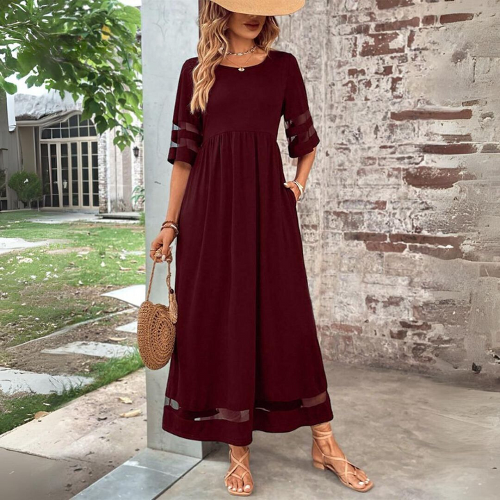 Chic, tummy-flattering dress with a smoothing effect