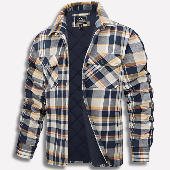 Cotton Checked Flannel Lumberjack Shirt