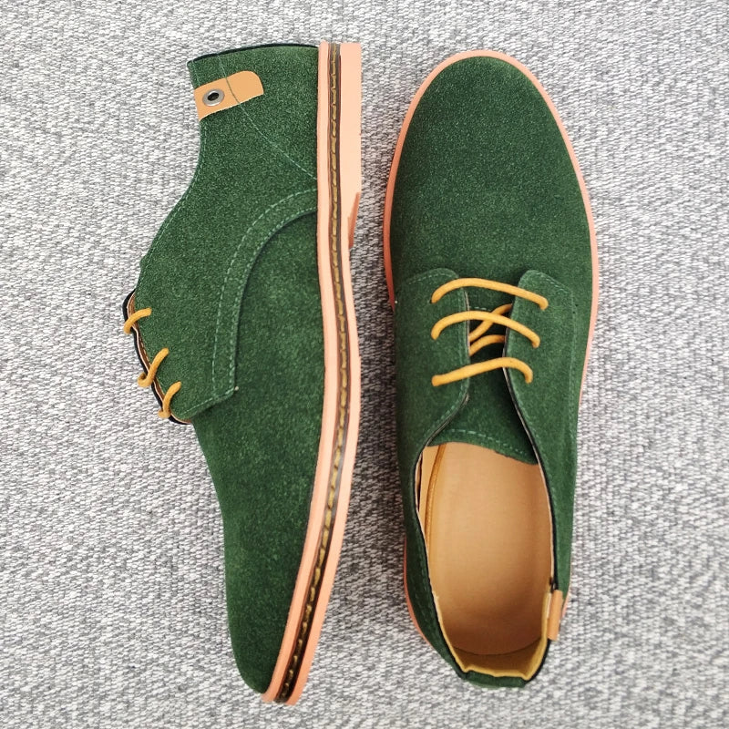 Classic Step Suede Leather Oxford Shoes