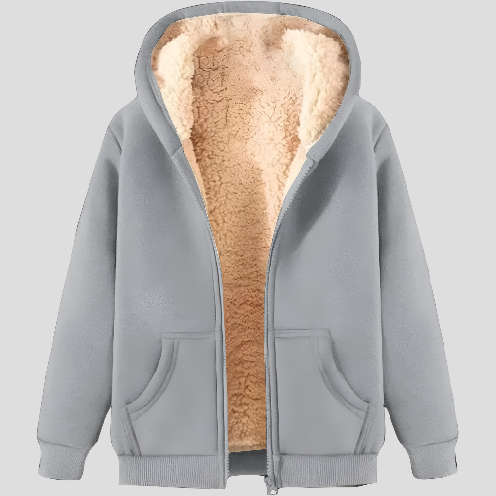 Men’s Fleece-Lined Winter Hoodie Jacket