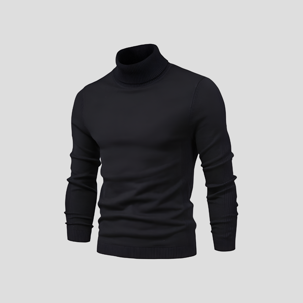 Men’s Casual Turtleneck Sweater – All-Season Wear