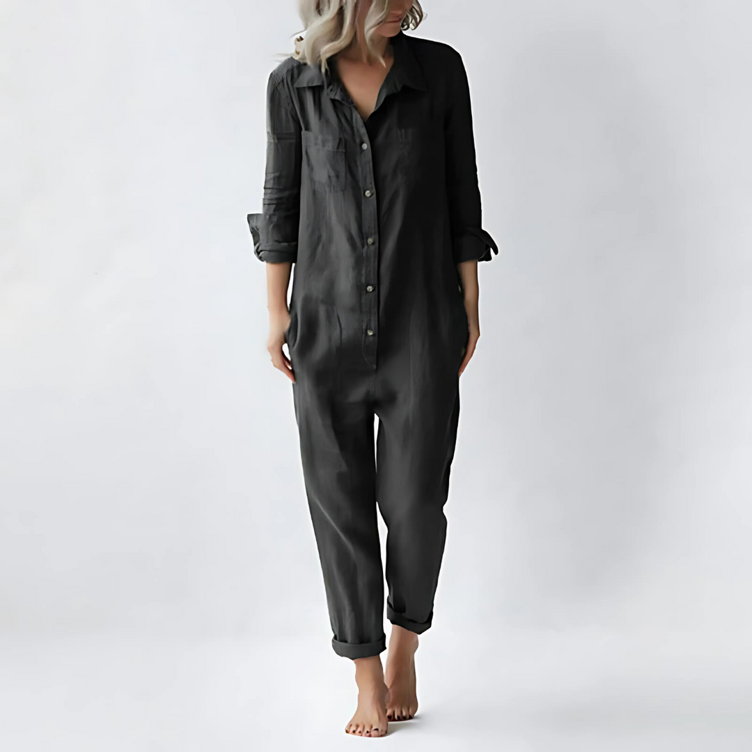 Cotton-Linen Jumpsuit for Women