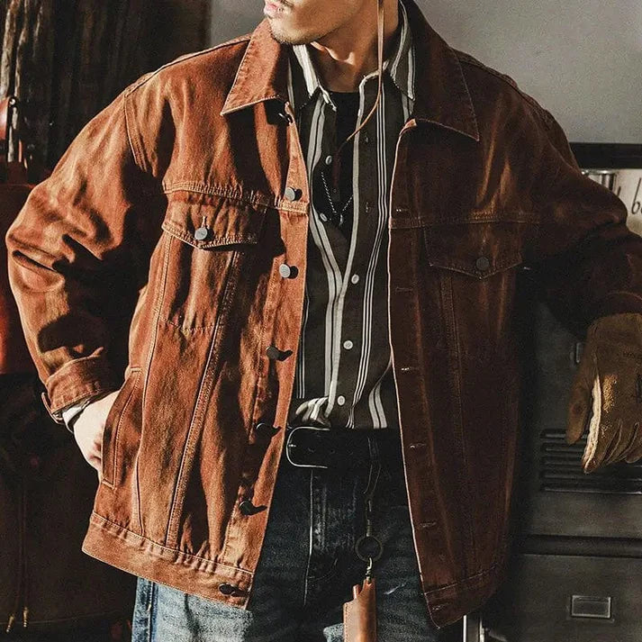 Denim Men's Jacket – Classic Style Meets Modern Comfort