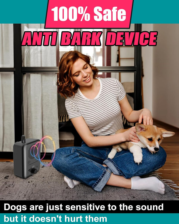 Rechargeable Ultrasonic Anti-Barking Device with 50 ft Range – Calvero