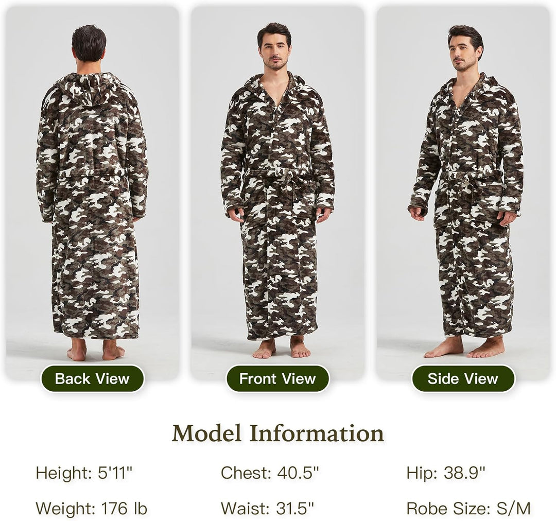 Men's Lightweight Fleece Summer Bathrobe – James