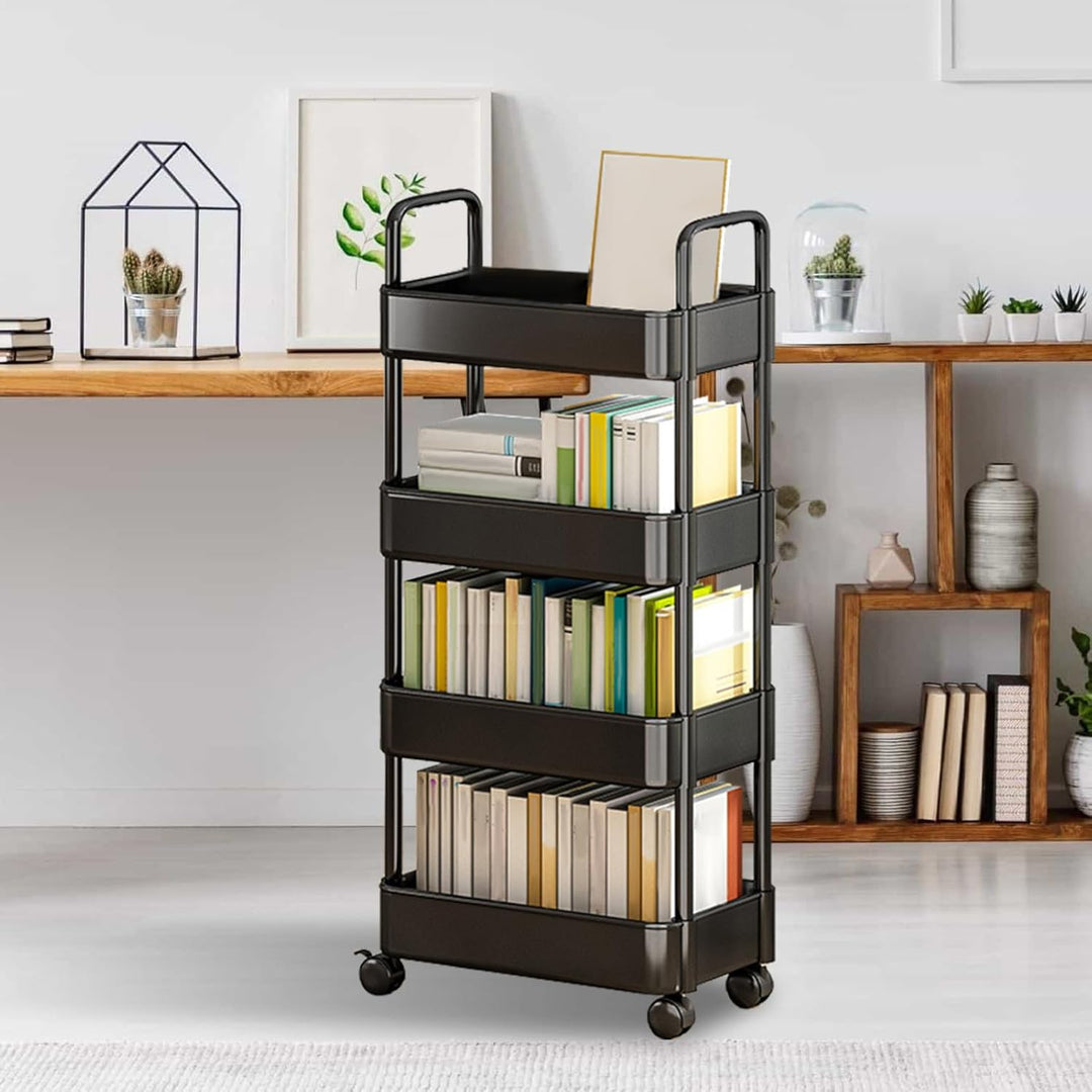 Rolling Utility Cart with Wheels and Handle – Veyora