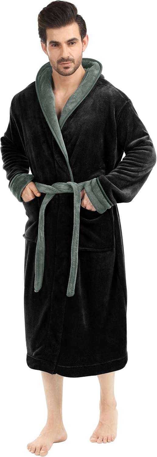 Men's Lightweight Fleece Summer Bathrobe – Harry