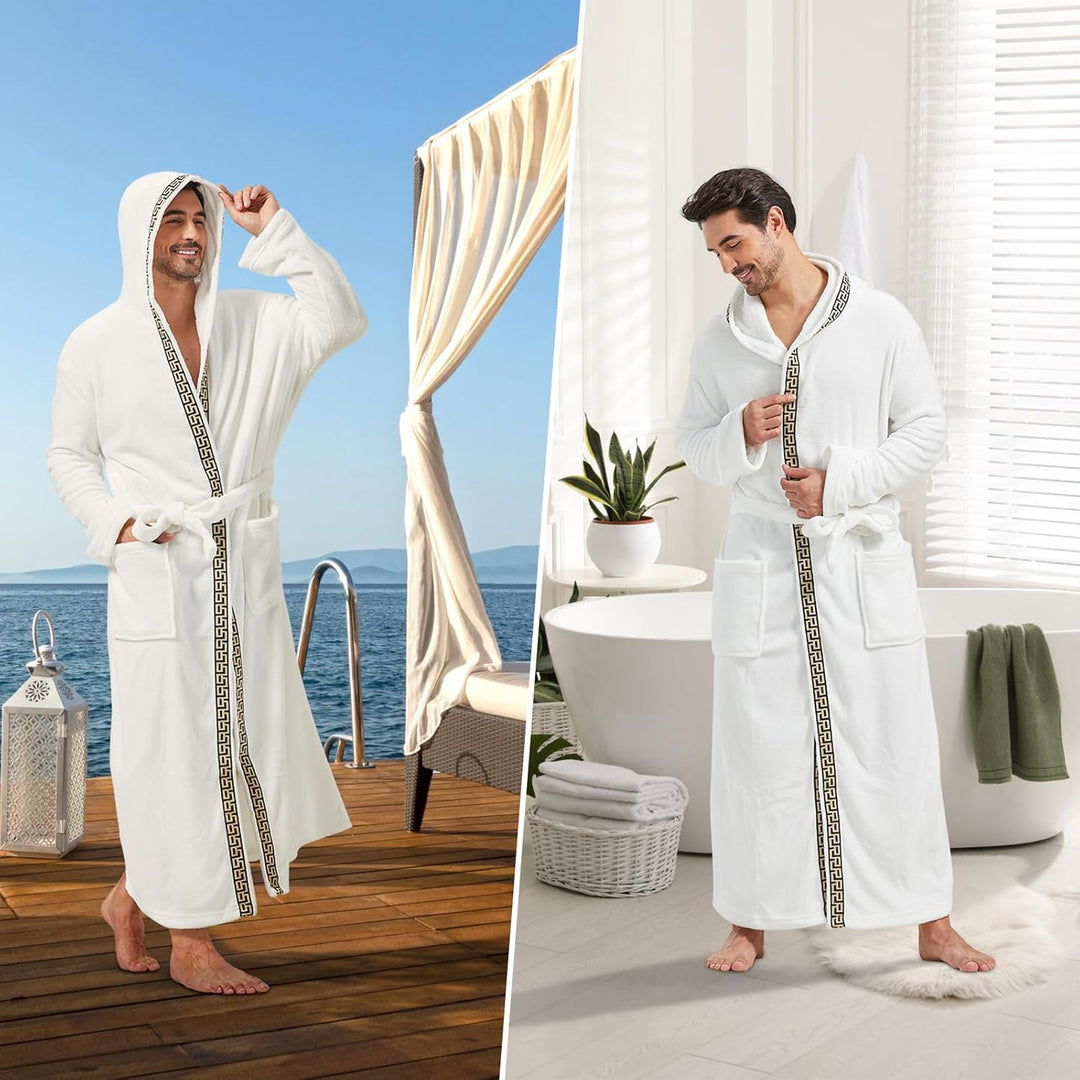 Men's Lightweight Fleece Summer Bathrobe – James