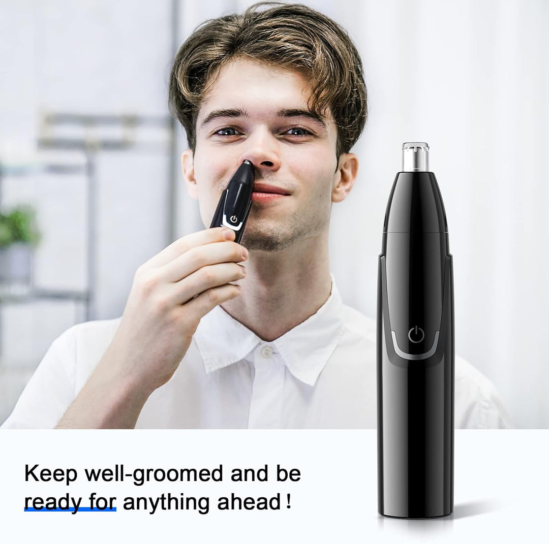 Rechargeable Nose and Ear Trimmer - Painless Facial Grooming