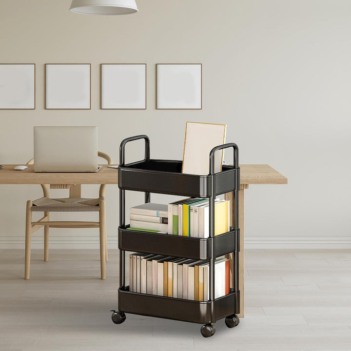 Rolling Utility Cart with Wheels and Handle – Veyora