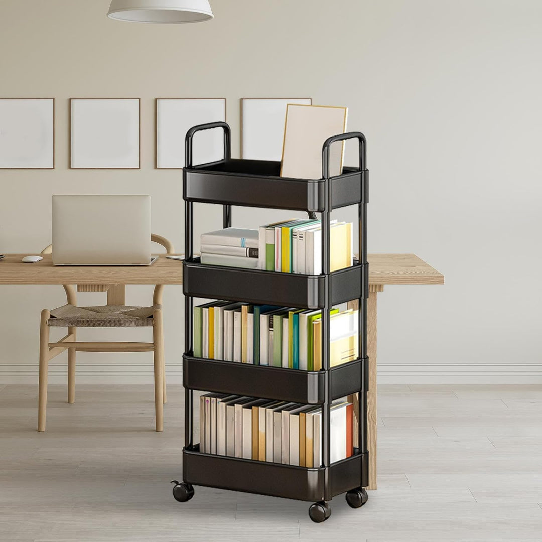 Rolling Utility Cart with Wheels and Handle – Veyora