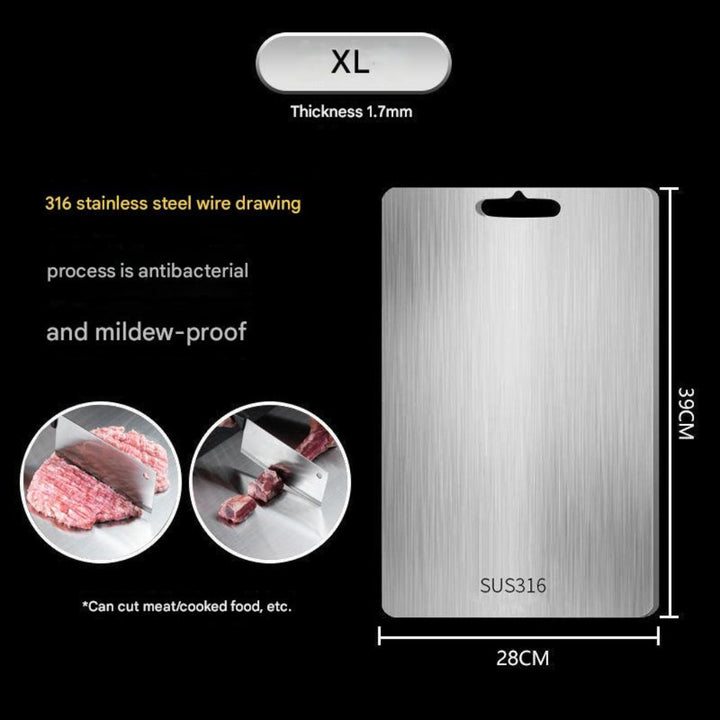 Stainless Steel Cutting Board - Easy to Clean