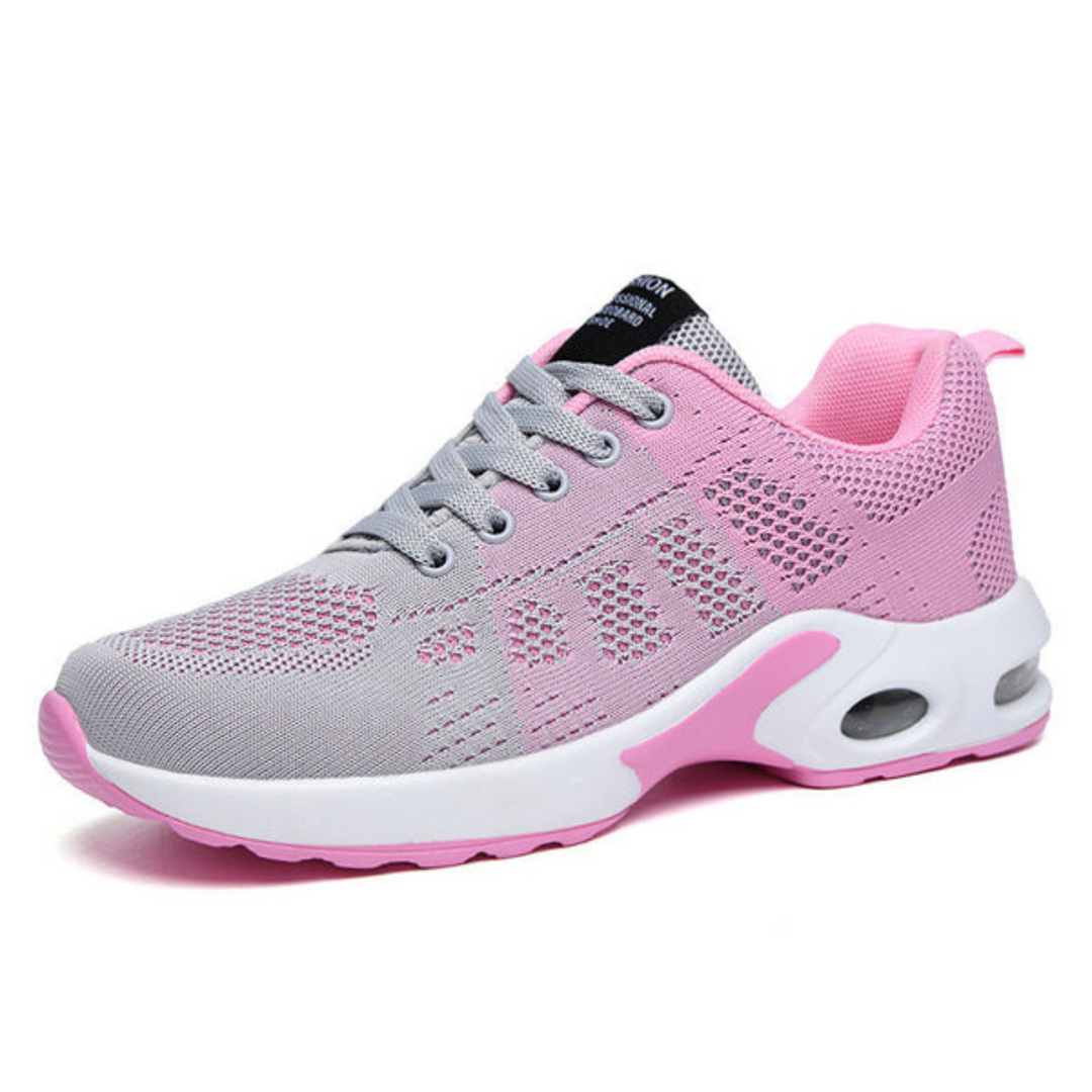 Lightweight orthopedic women's sneakers with breathable mesh and cushioned sole