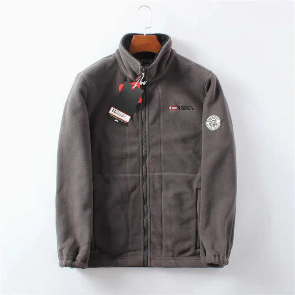 Wind Resistant Men's Fleece Jacket - Practical and Stylish